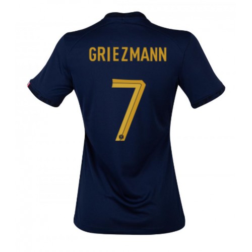 Fotballdrakt Dame Frankrike Antoine Griezmann #7 Hjemmedrakt VM 2022 Kortermet